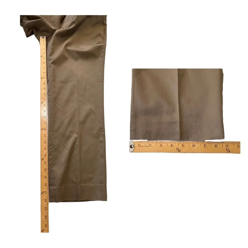 Banana Republic Non Iron Slim Fit Pants Brown/Tan  Cotton Mens 36x30